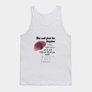 Matthew 6:33, Famous Bible Verses Tank Top